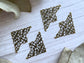 4pcs Carved Filigree Triangle Embellishments