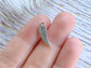 Charm Pendant 10pcs Miniature Feather Double Sided Charms Vialysa