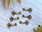 Charm Pendant 10pcs Vintage Miniature Key Charm Embellishment Vialysa