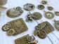 Charm Pendant 13pcs Set Steampunk Clock Embellishments Vialysa