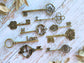 Charm Pendant Big - 9pcs 19pcs Set Steampunk Key Embellishments Vialysa