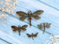 Charm Pendant Bronze - 4pcs 10pcs Set Steampunk Dragonfly Embellishments Vialysa