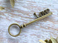 Charm Pendant Metal Love Sign Key for Assemblage Work Vialysa
