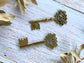 Charm Pendant Steampunk Key Mechanical Gear Embellishment Vialysa