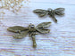 Charm Pendant Vintage Dragonfly Steampunk Charm Pendant Vialysa