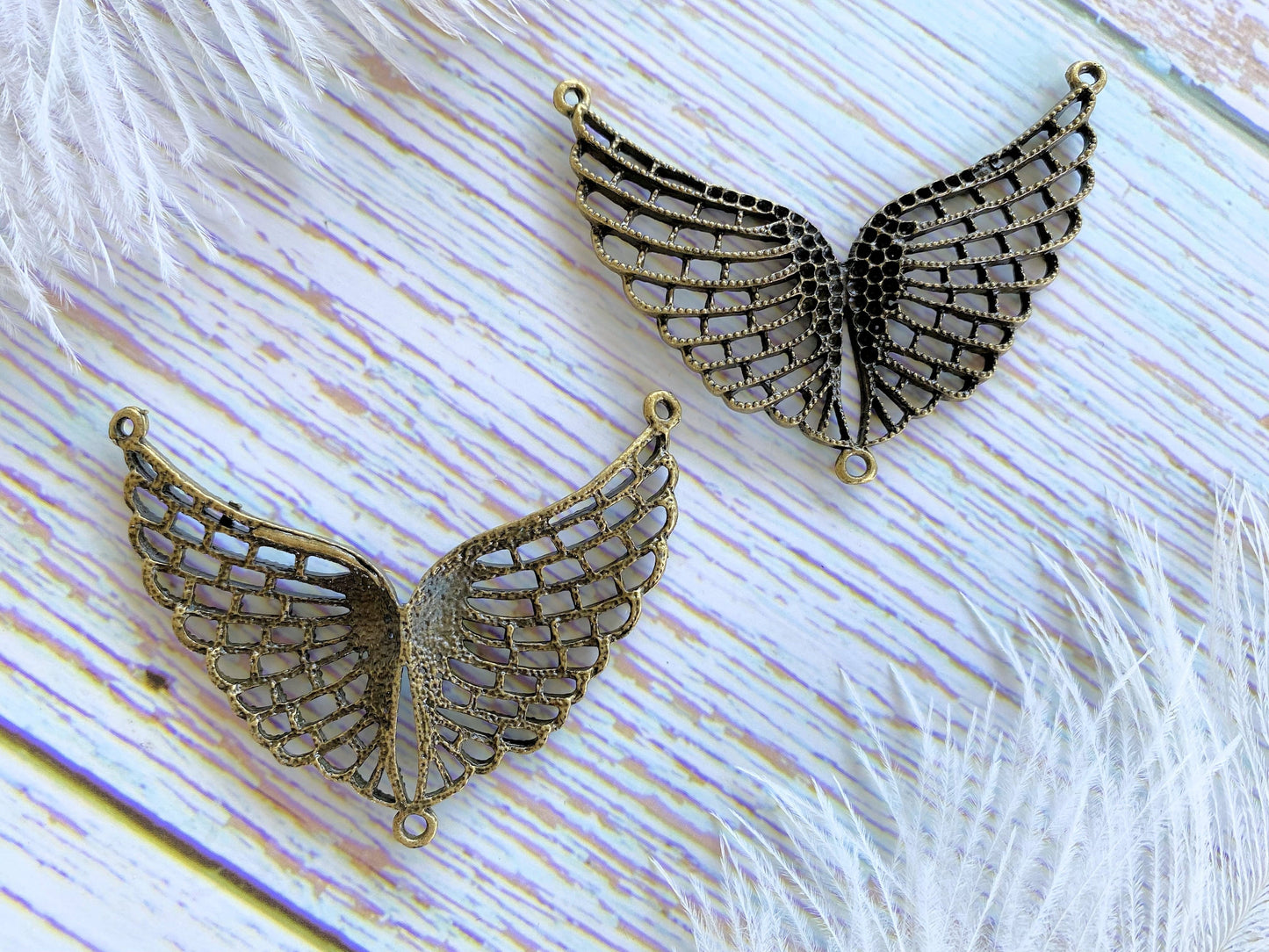 Charm Pendant Vintage Wings Charm Feather Embellishment Vialysa
