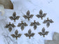 Filigree 10pcs Carved Filigree Leaves Earring Chandeliers Vialysa