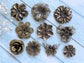 Filigree 10pcs Set Vintage Flower Crafting Accessories Vialysa