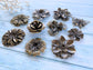Filigree 10pcs Set Vintage Flower Crafting Accessories Vialysa