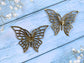 Filigree 2pcs Butterfly Patterns for Assemblage Work Vialysa