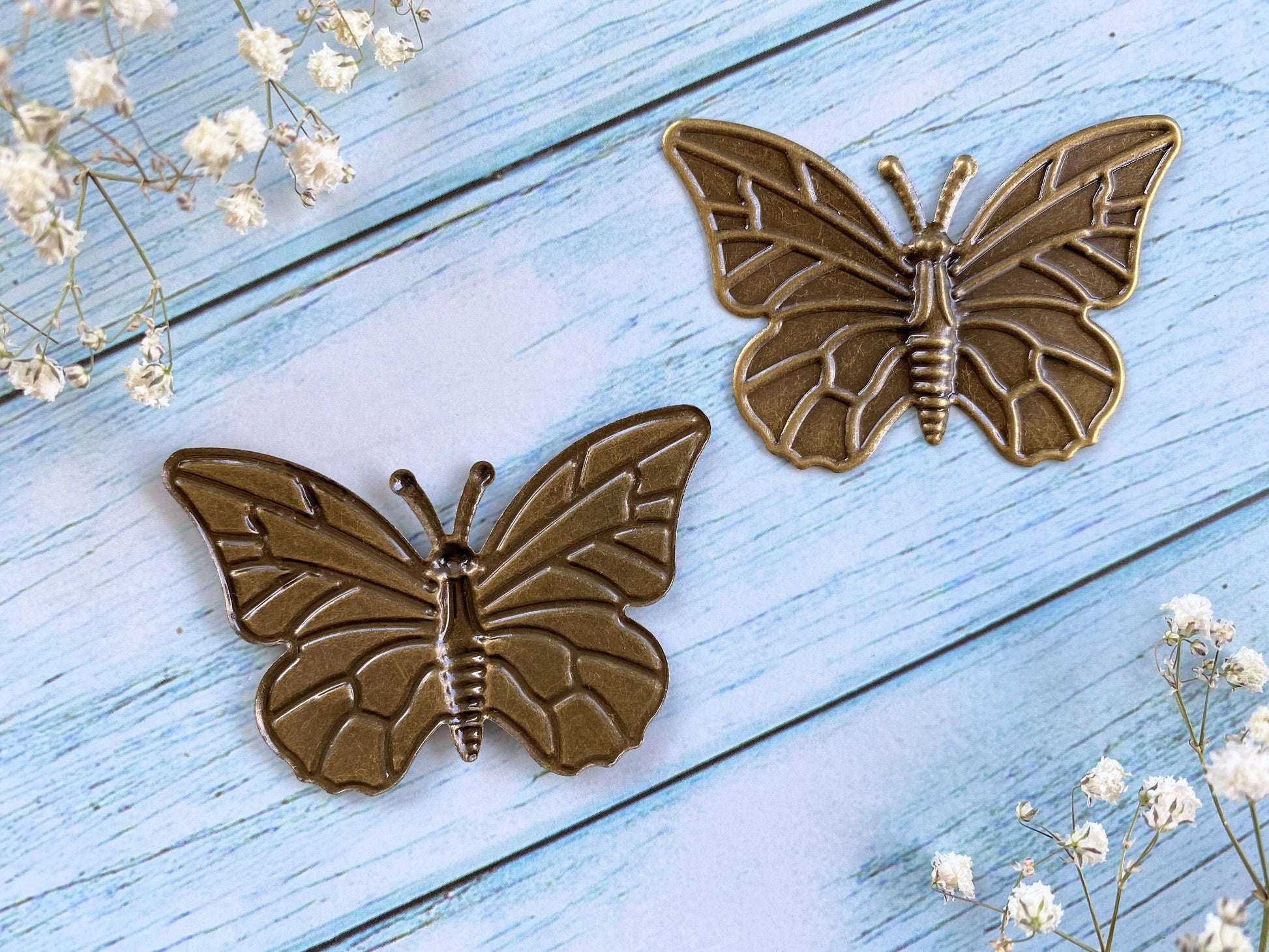 2pcs Metal Butterfly DIY Crafts Embellishments