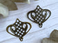 Filigree 3pcs Antique Bronze Earrings Making Charms Vialysa