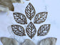 Filigree 4pcs Antique Brass Filigree Leaf Shape Links Vialysa