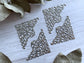 Filigree 4pcs Triangle Journal Making Stampings Vialysa