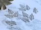 Filigree 8pcs Metal Filigree Leaf Stamping Patterns Vialysa