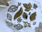 Filigree Bronze - 14pcs 22pcs Set Filigree Leaf Shape Metal Stampings Vialysa