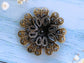 Filigree Filigree Flower Metal Charm for Bracelet Vialysa