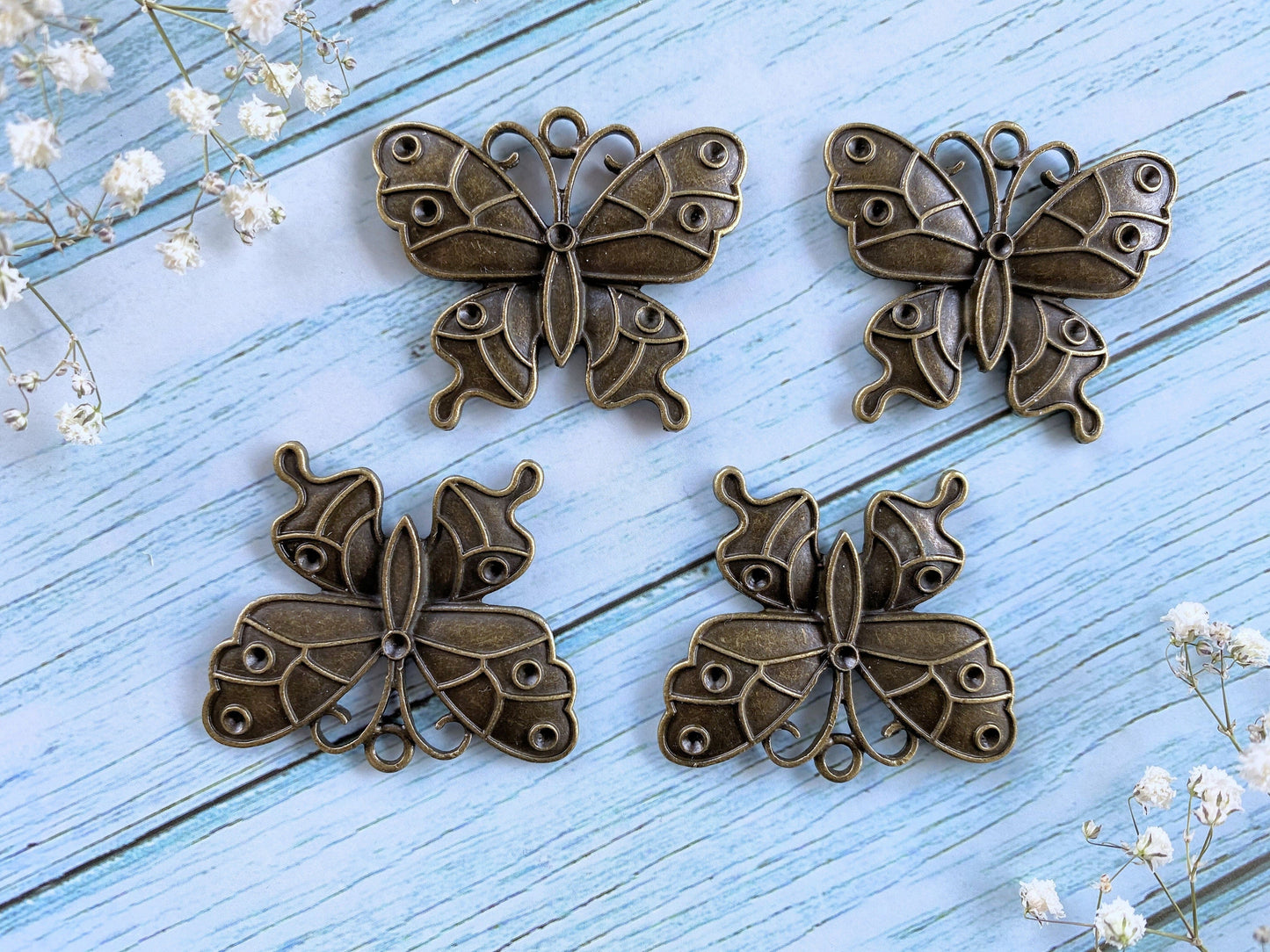 Filigree Metal Filigree Butterfly Jewelry Embellishment Vialysa
