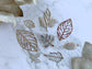 Filigree Silver - 8pcs 22pcs Set Filigree Leaf Shape Metal Stampings Vialysa